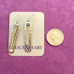 Grace & Heart “Tick-Tock” Earrings E-1758-SS/BR